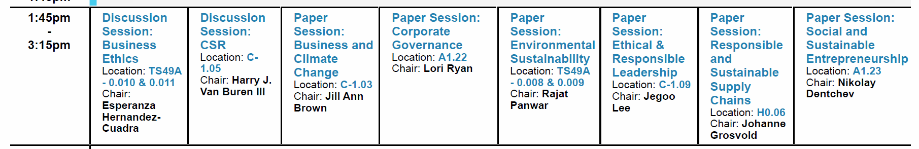 IABS session on corporate governance